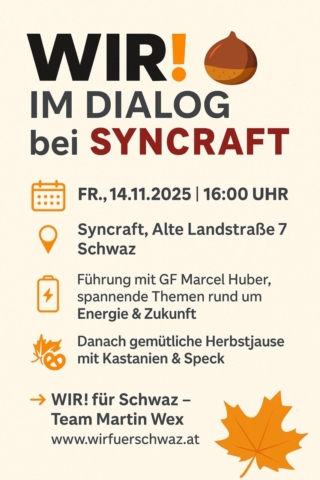 Unternehmensbesichtigung Syncraft